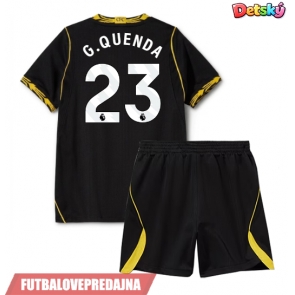 Lacne Dětský Futbalové dres Chelsea Geovany Quenda #23 2026-27 Krátky Rukáv - Preč (+ trenírky)